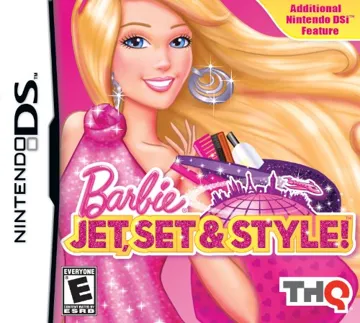 Barbie - Jet, Set & Style! (USA) (En,Fr) (NDSi Enhanced) box cover front